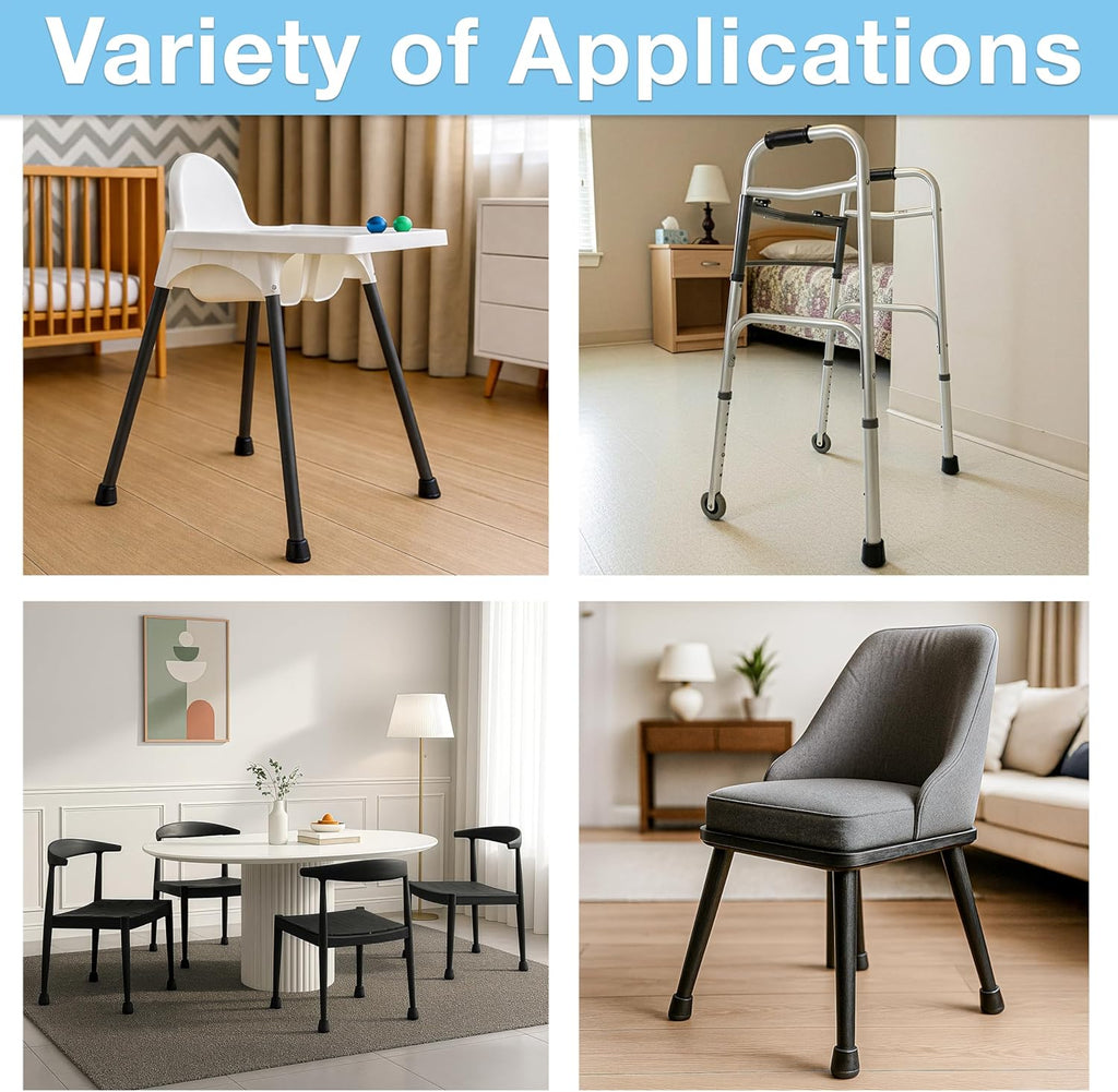 1" Rubber Leg Tips Set of 4