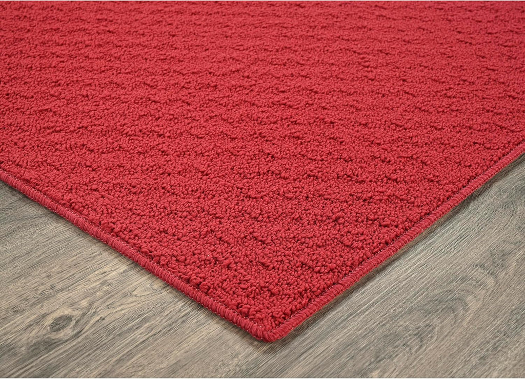 2-Piece Chili Pepper Red Area Rug Set 18"x28"