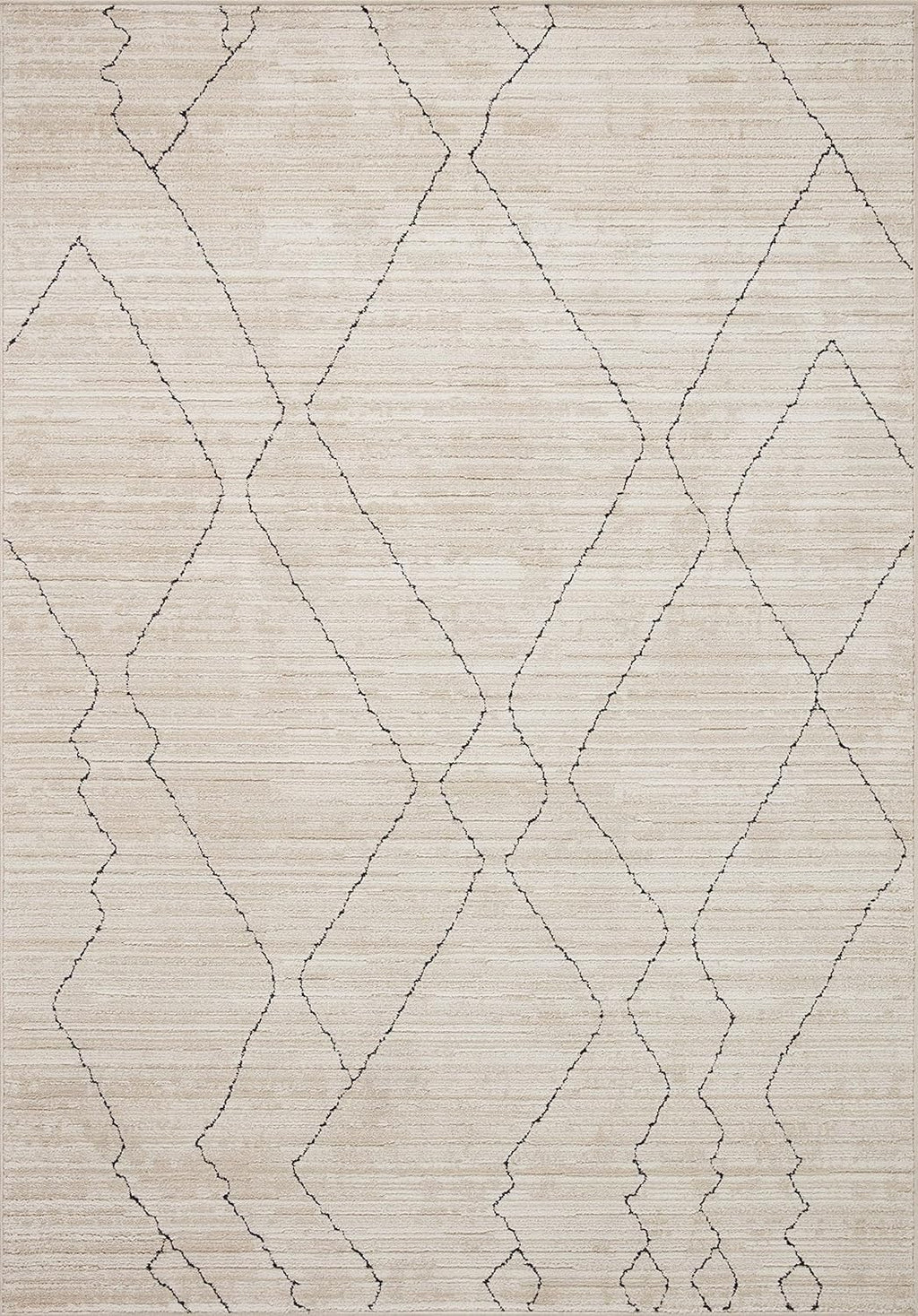 2'-7" x 4' Accent Rug Sand/Charcoal