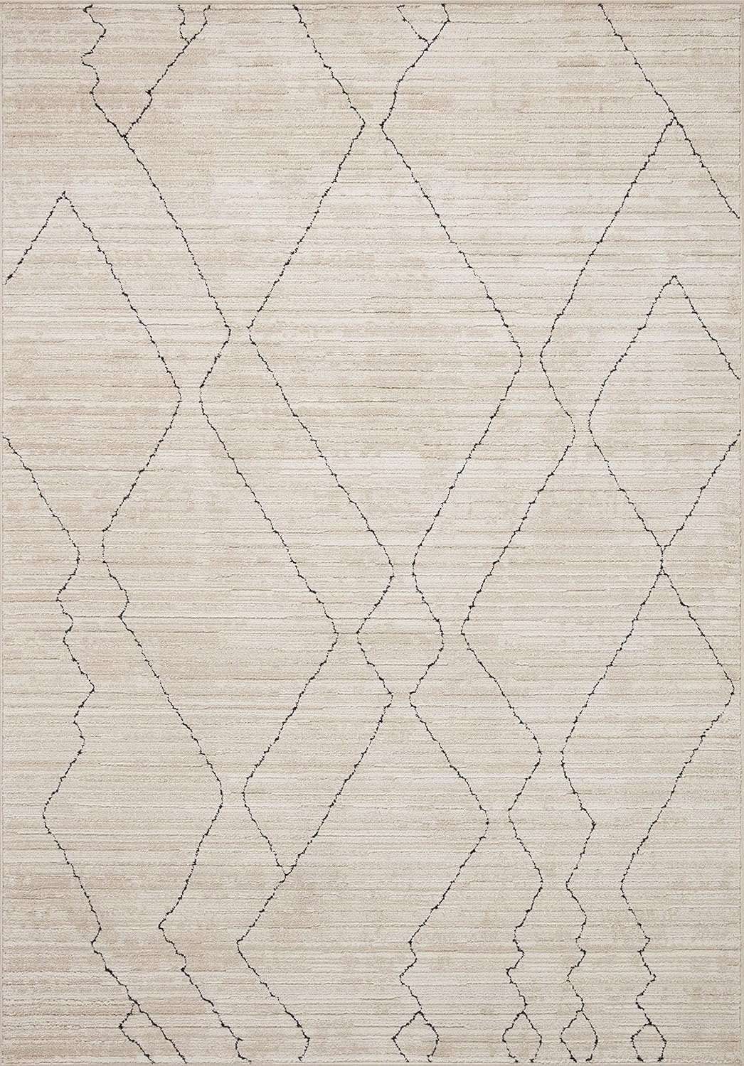 2'-7" x 4' Accent Rug Sand/Charcoal