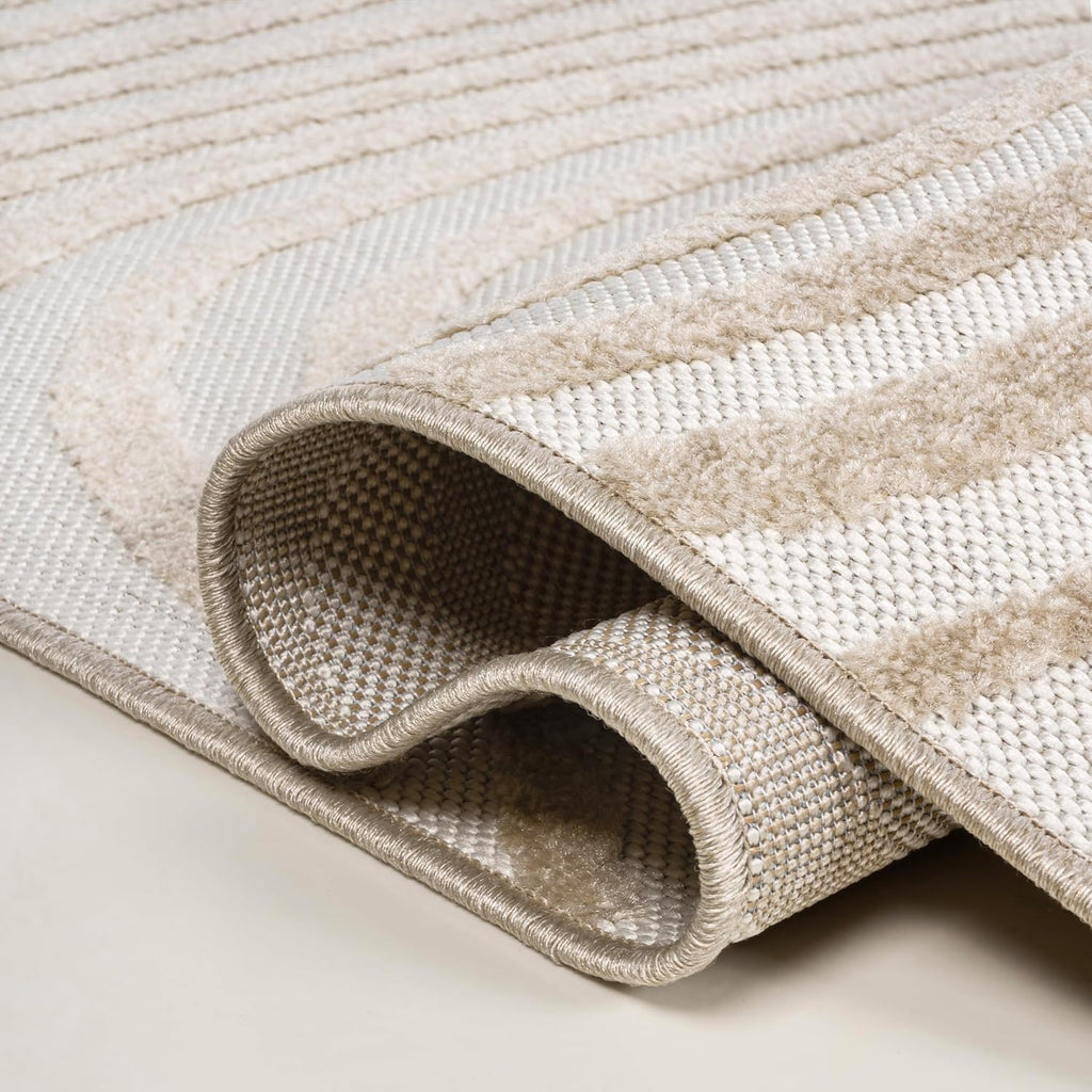 3x5 Beige/Cream Indoor/Outdoor Area Rug