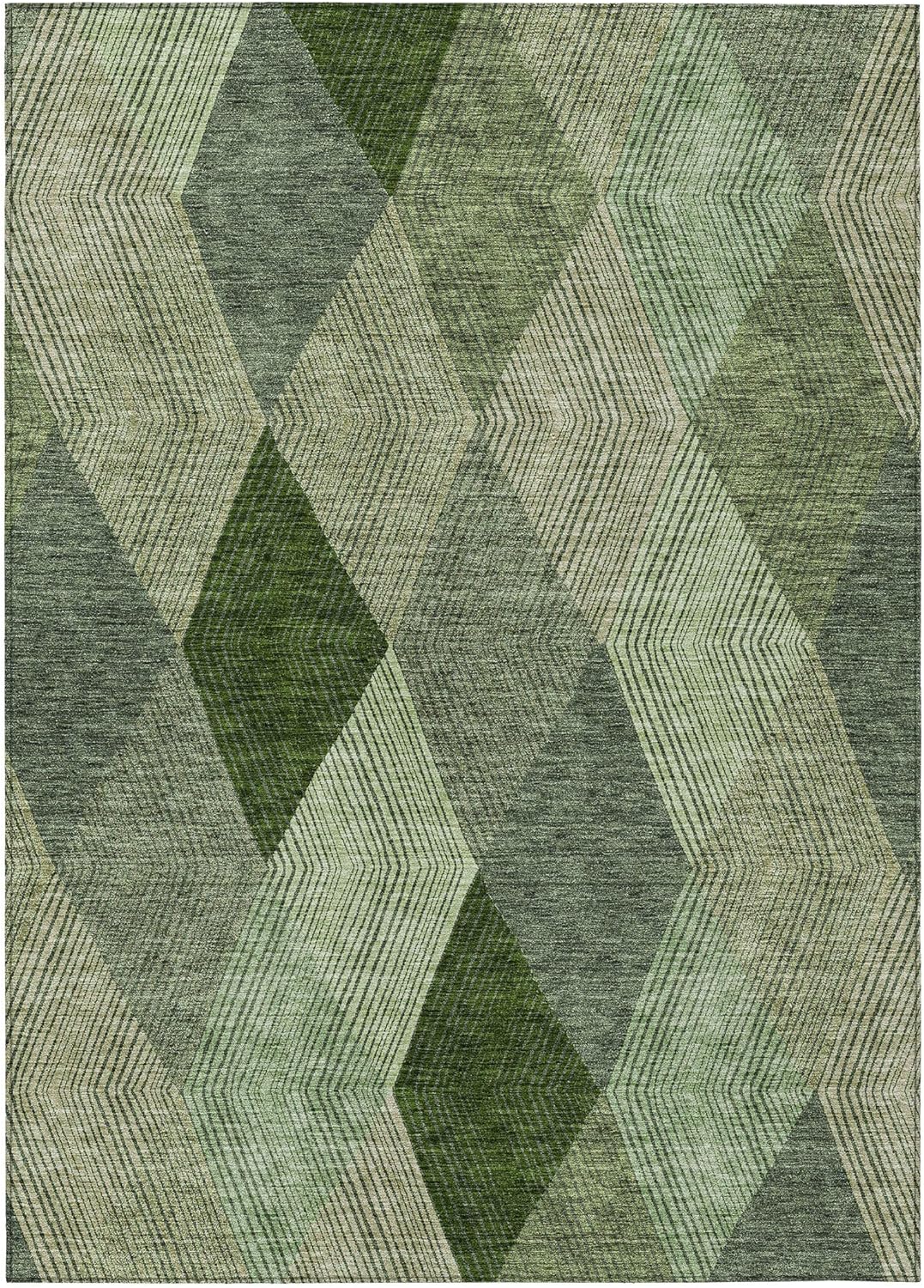 Green Indoor Outdoor Area Rug 2'6"x3'10"