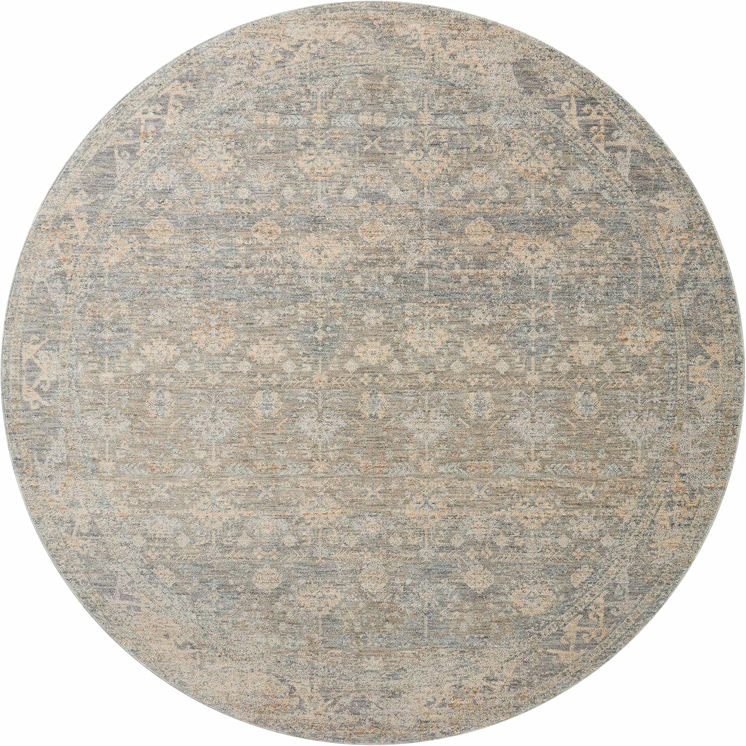 2' x 3' Sky/Beige Accent Rug