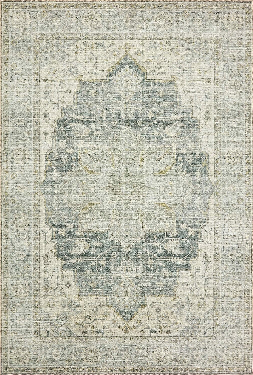 2'x5' Charcoal/Dove Accent Rug