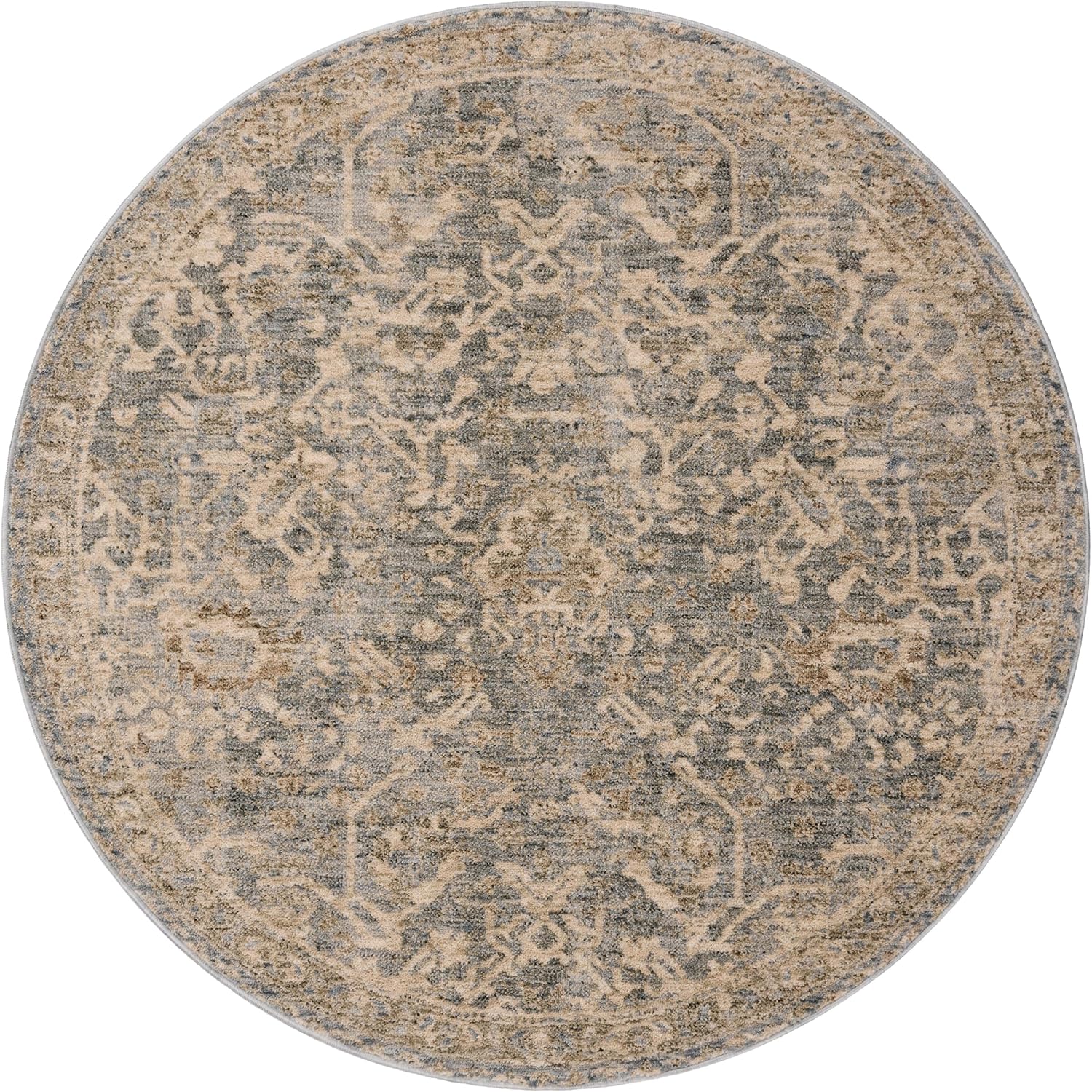 2'x3' Blue/Natural Accent Rug
