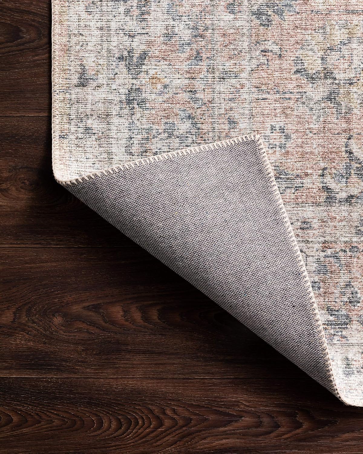Blush/Grey Area Rug 9' x 12'