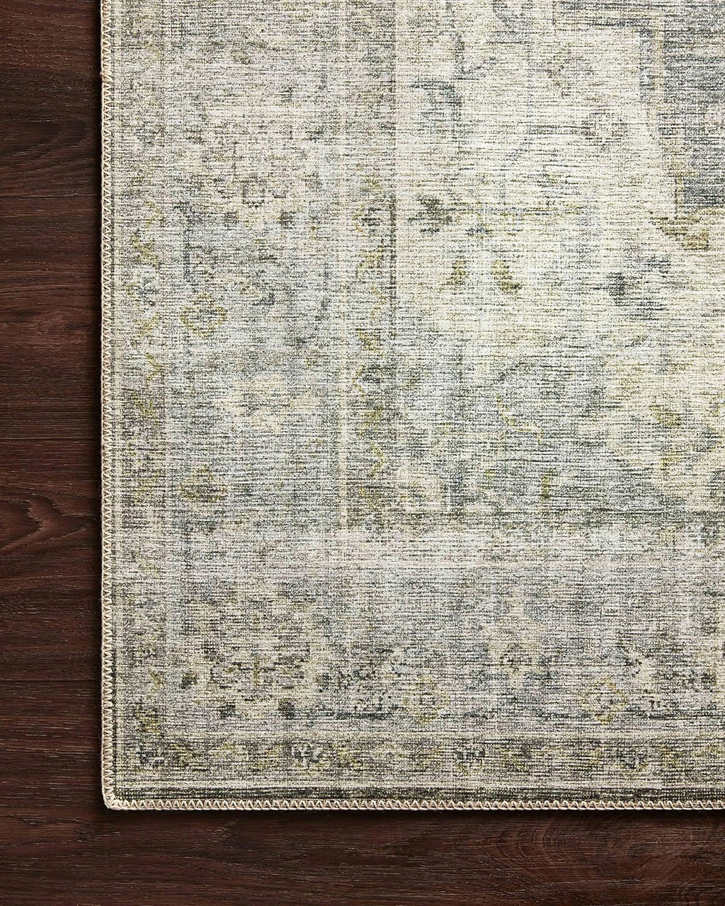 2'x5' Charcoal/Dove Accent Rug