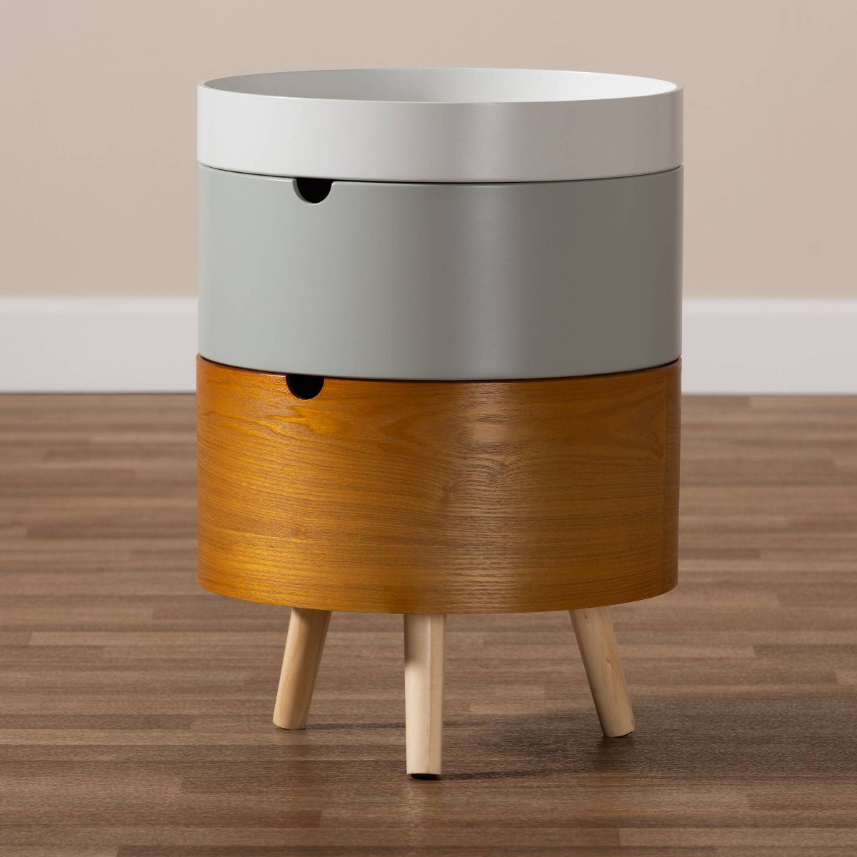 3 Tier Elison Wood Nightstand 21"x15"