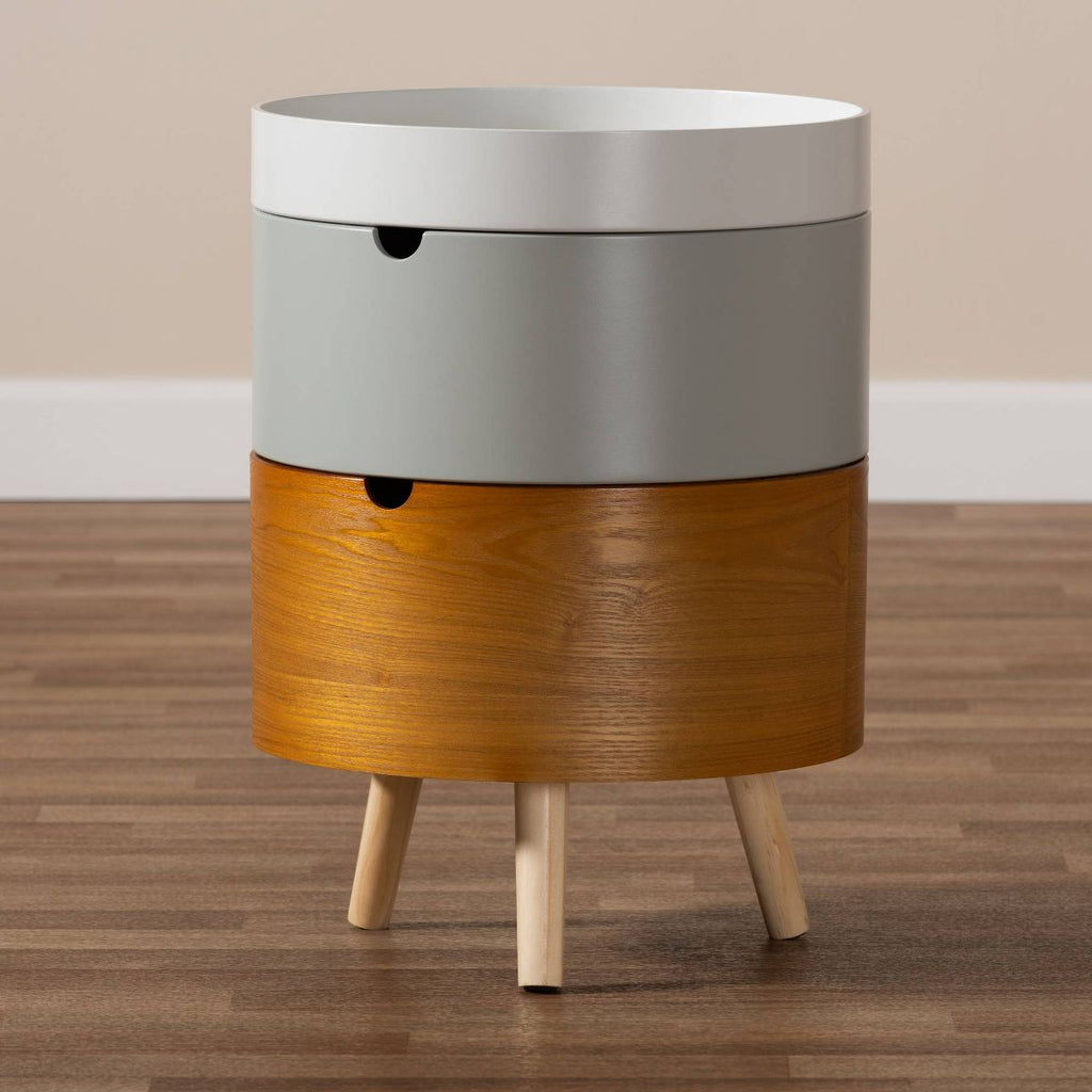 3 Tier Elison Wood Nightstand 21"x15"