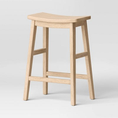 Counter Height Barstool - All Wood, Natural