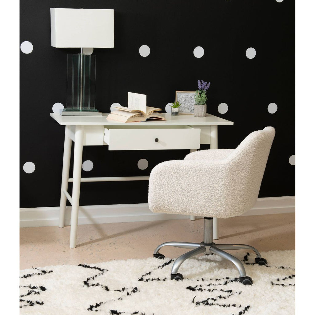 New Mid-Century Modern Desk with Storage 42"W
