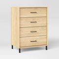 New Mixed Material 4-Drawer Dresser 40"Hx32.2"Wx19.5"D