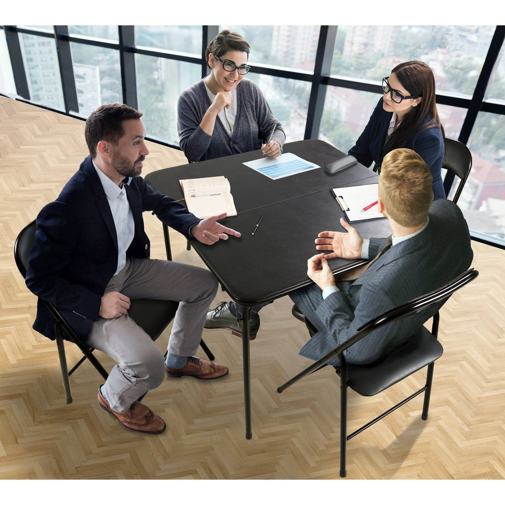 New 5pc Folding Table Set, Space-Saving Design