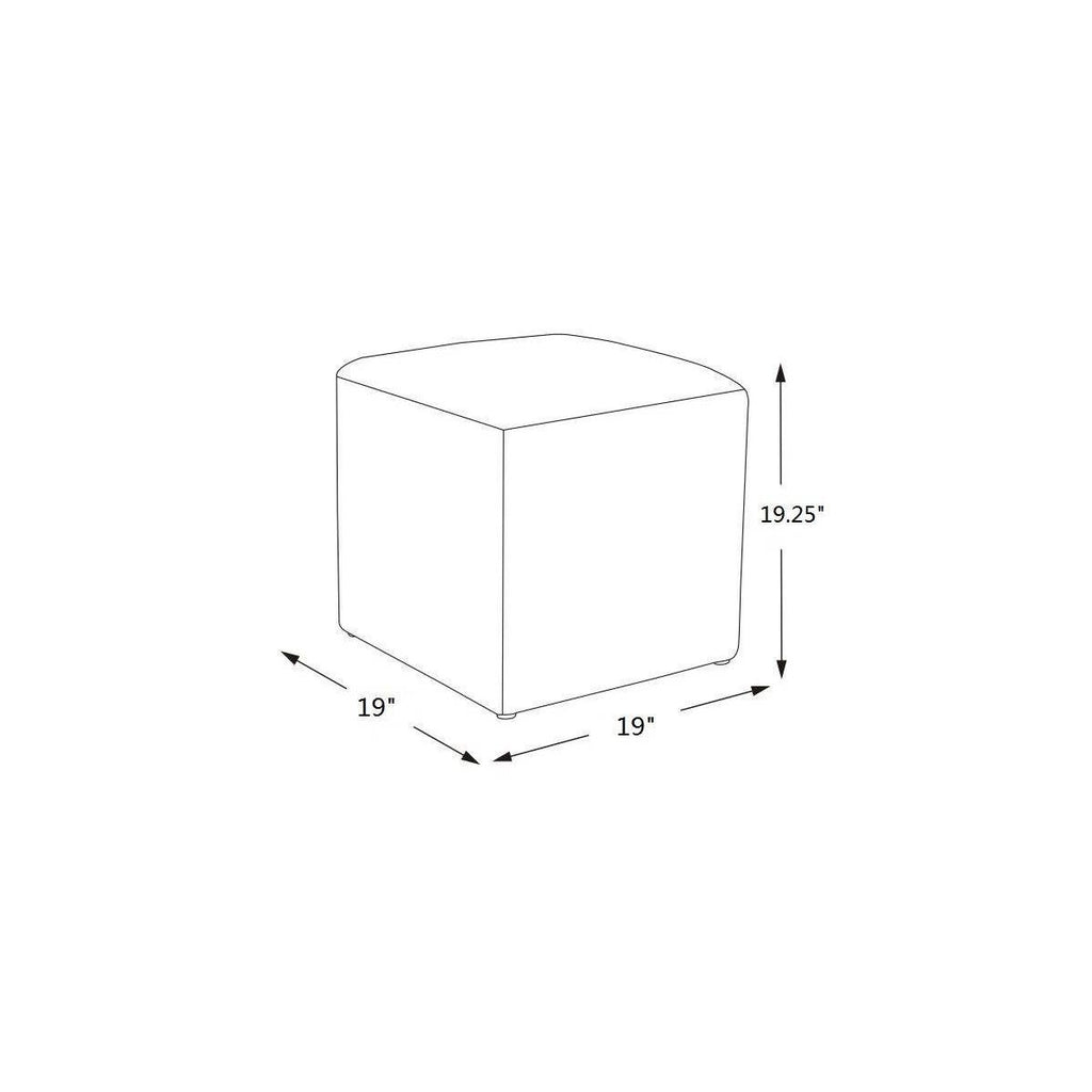 Lynwood Square Upholstered Cube Ottoman