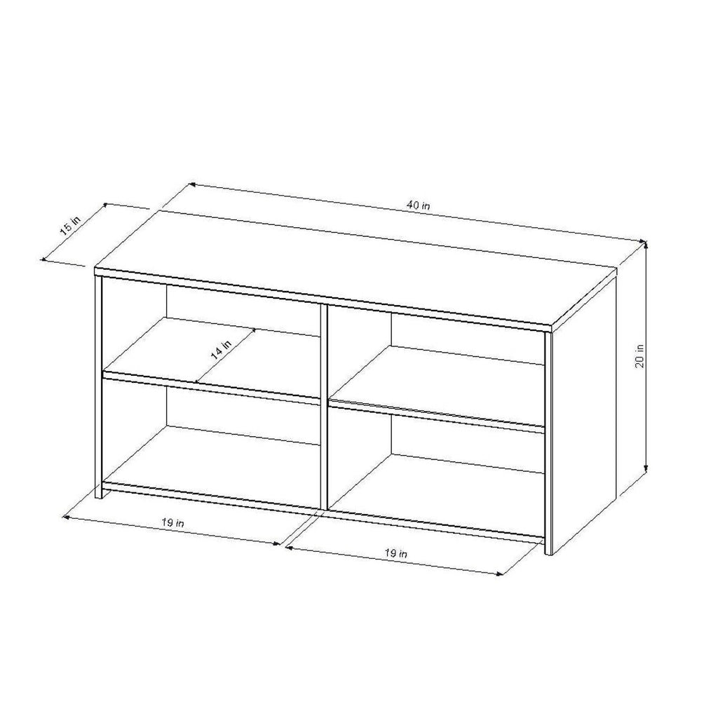 TV Stand for TVs up to 43" with Storage