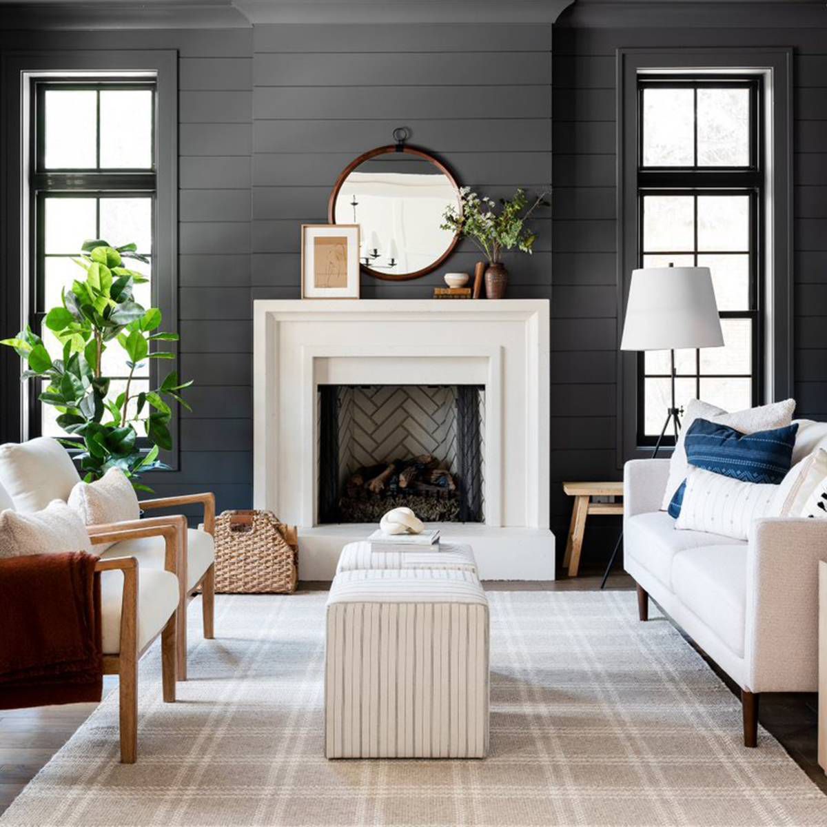 Lynwood Square Upholstered Cube Ottoman