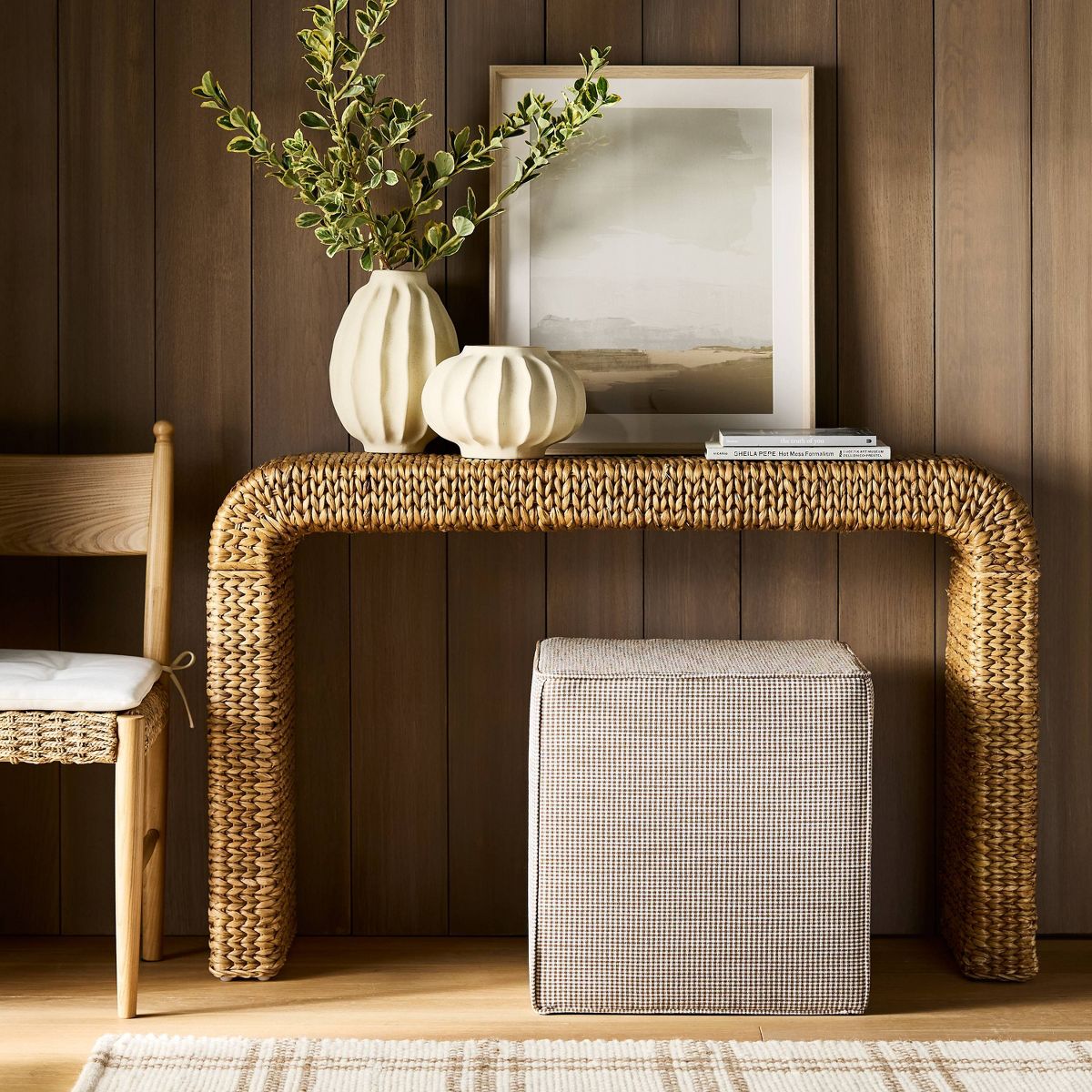 Lynwood Square Upholstered Cube Ottoman