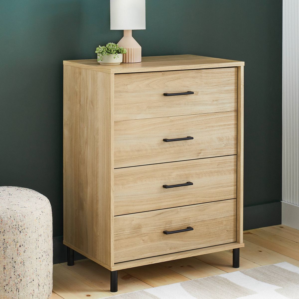 New Mixed Material 4-Drawer Dresser 40"Hx32.2"Wx19.5"D