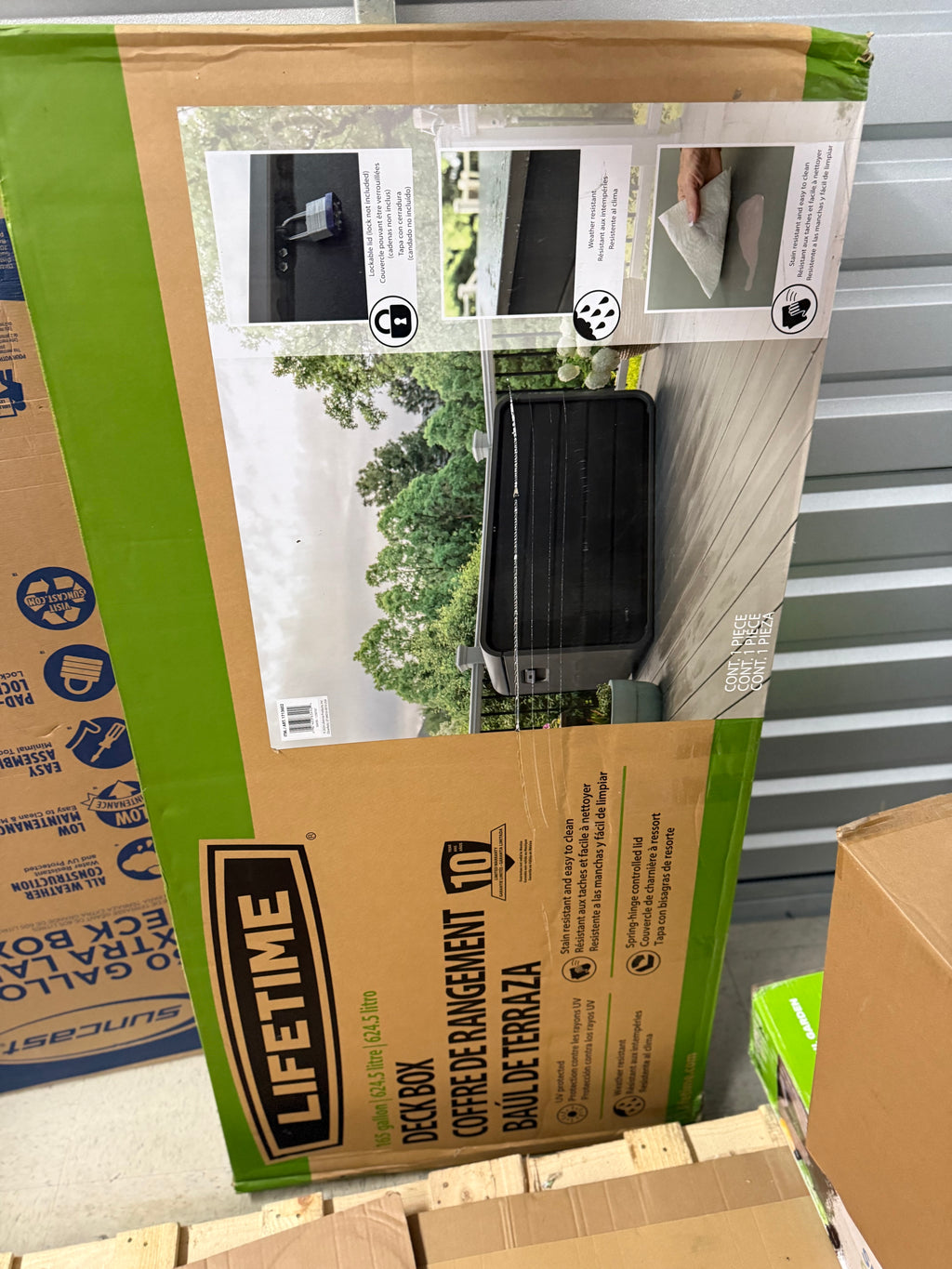 165 Gallon Deck Box