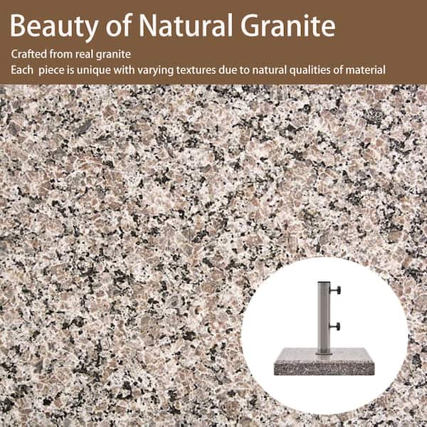 Granite Umbrella Base with Wheels