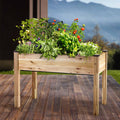 Self-Watering Elevated Planter, 21"W x 47"L x 32”H