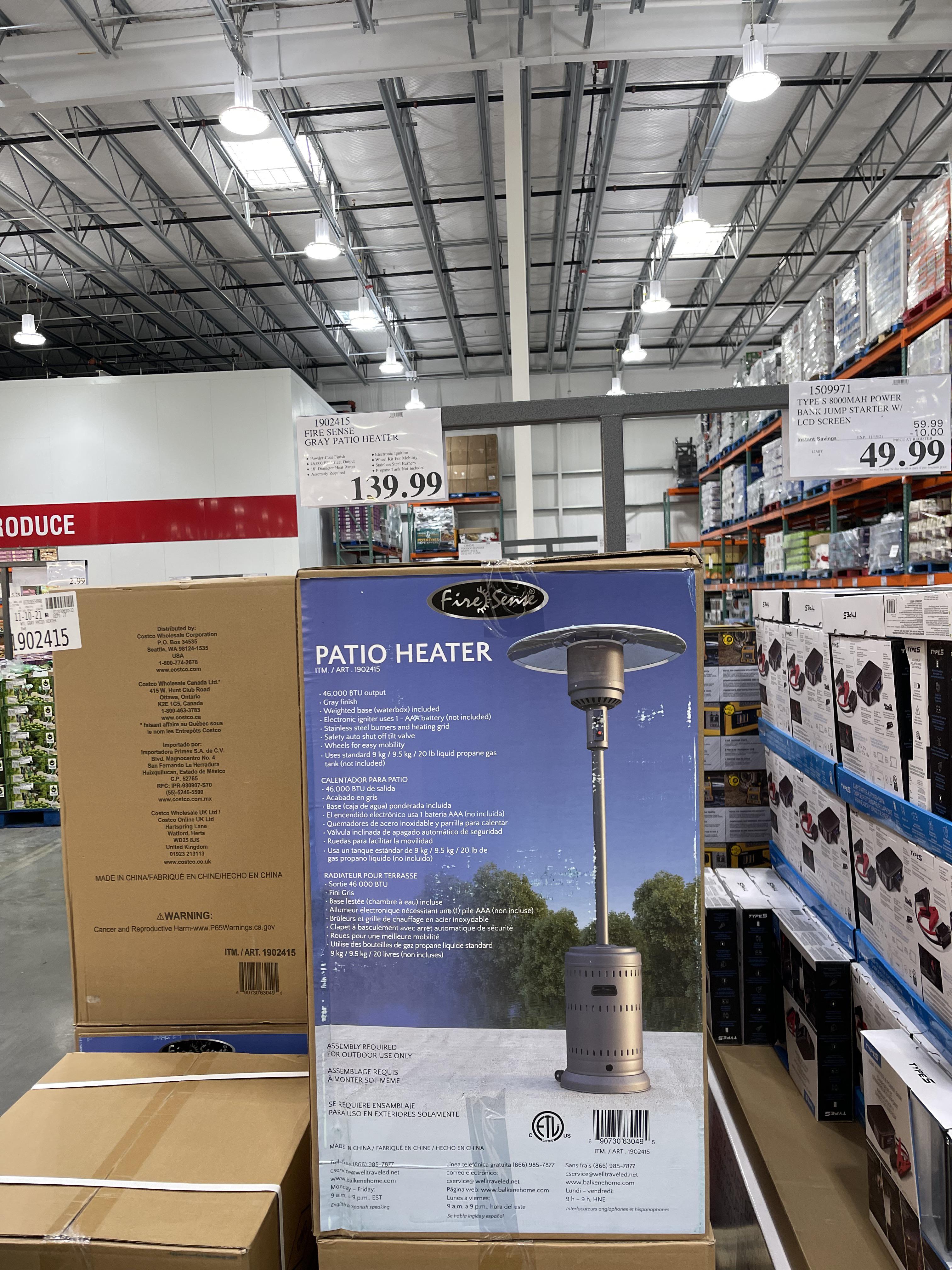Gray Patio Heater